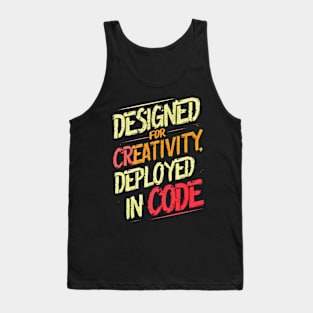 Artistic Code Fusion - Unique Programmer’s Tank Top